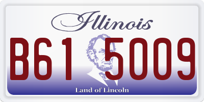 IL license plate B615009