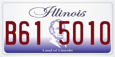 IL license plate B615010