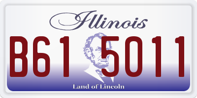 IL license plate B615011