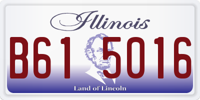 IL license plate B615016