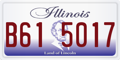 IL license plate B615017