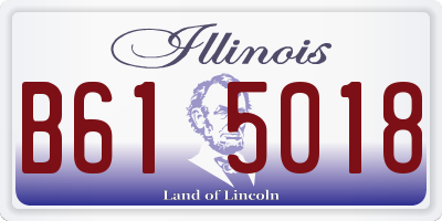 IL license plate B615018