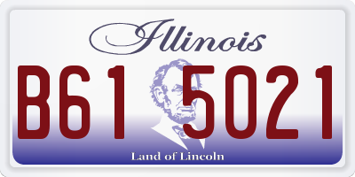 IL license plate B615021