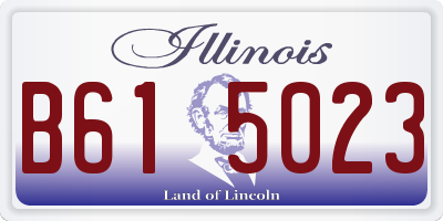 IL license plate B615023