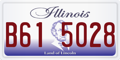IL license plate B615028