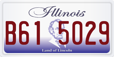 IL license plate B615029