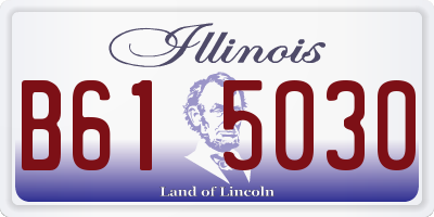 IL license plate B615030