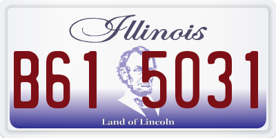 IL license plate B615031