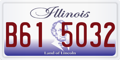 IL license plate B615032