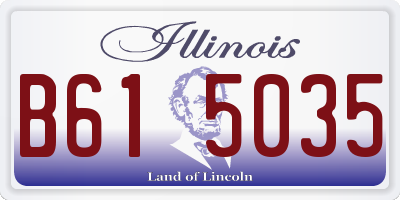 IL license plate B615035