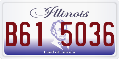IL license plate B615036
