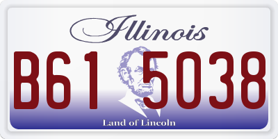 IL license plate B615038