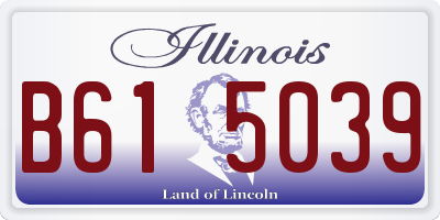 IL license plate B615039