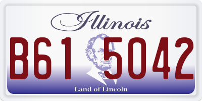 IL license plate B615042