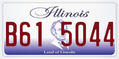 IL license plate B615044
