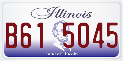 IL license plate B615045