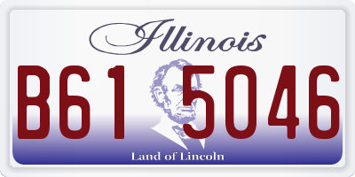 IL license plate B615046