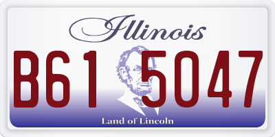 IL license plate B615047