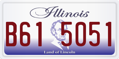 IL license plate B615051