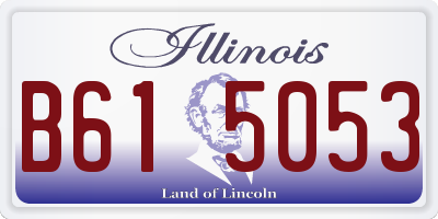 IL license plate B615053