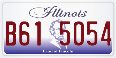 IL license plate B615054