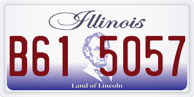 IL license plate B615057