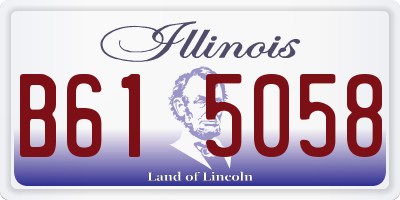 IL license plate B615058