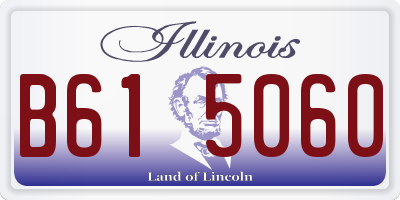 IL license plate B615060