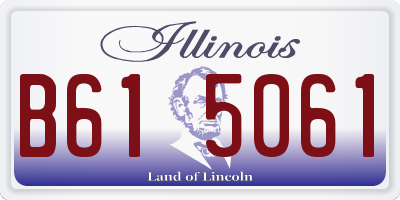IL license plate B615061