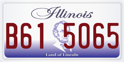 IL license plate B615065