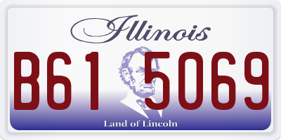 IL license plate B615069