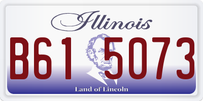 IL license plate B615073
