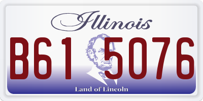 IL license plate B615076