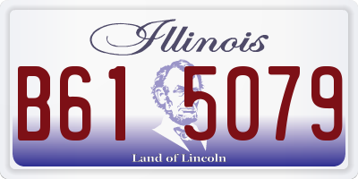 IL license plate B615079