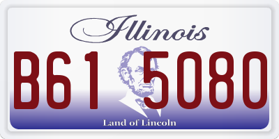 IL license plate B615080
