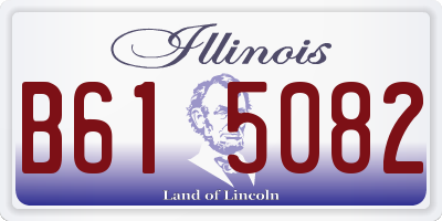 IL license plate B615082