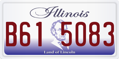 IL license plate B615083