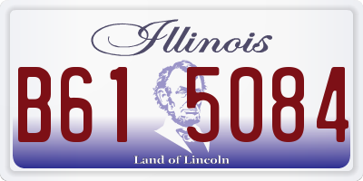 IL license plate B615084