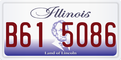 IL license plate B615086