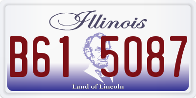 IL license plate B615087