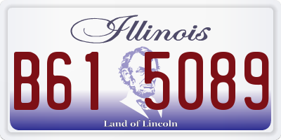 IL license plate B615089