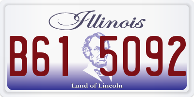 IL license plate B615092