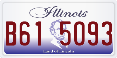 IL license plate B615093