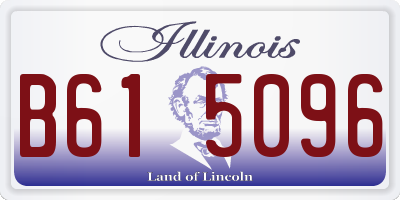 IL license plate B615096