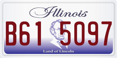 IL license plate B615097