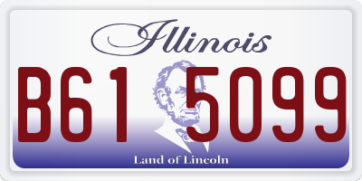IL license plate B615099