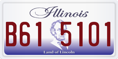 IL license plate B615101
