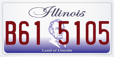 IL license plate B615105