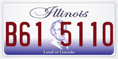 IL license plate B615110