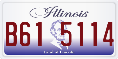 IL license plate B615114